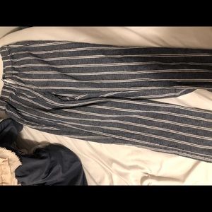 Brandy Melville grey striped pants